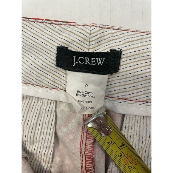 J. CREW Sz 0 Cotton Blend Paisley Mini Skirt Pockets Red/Green Holiday Fall - Picture 16 of 16